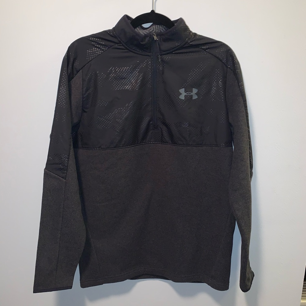 [NWT] Mens Under Armour Grey Coldgear Quarter Zip